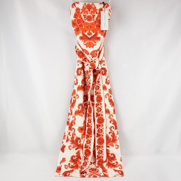 Cara Cara Newcastle Stretch Crepe Strapless Dress in Fiore Red - Size 2 - NWT - Picture 2 of 9